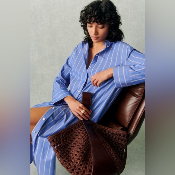 Sézane Tymea Midi Shirt Dress FR38/US6 - Picture 13 of 13